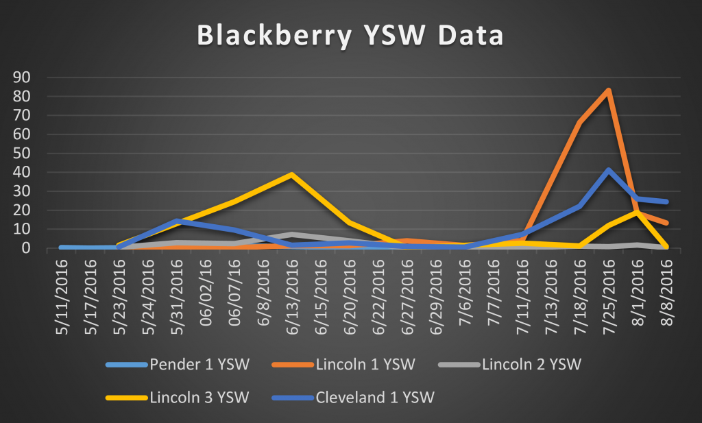 2016 blackberry YSW data