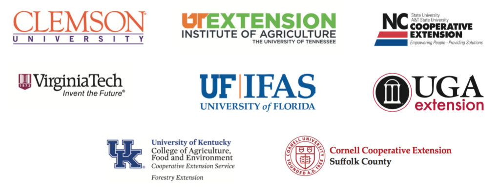 The logos for the colleges and extensions that are associated with this guide
